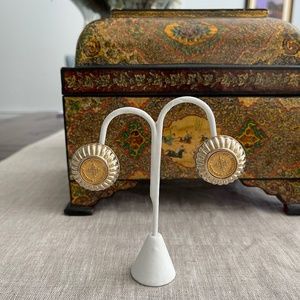 Vintage Givenchy (Paris New York) Coin Clip-on Earrings